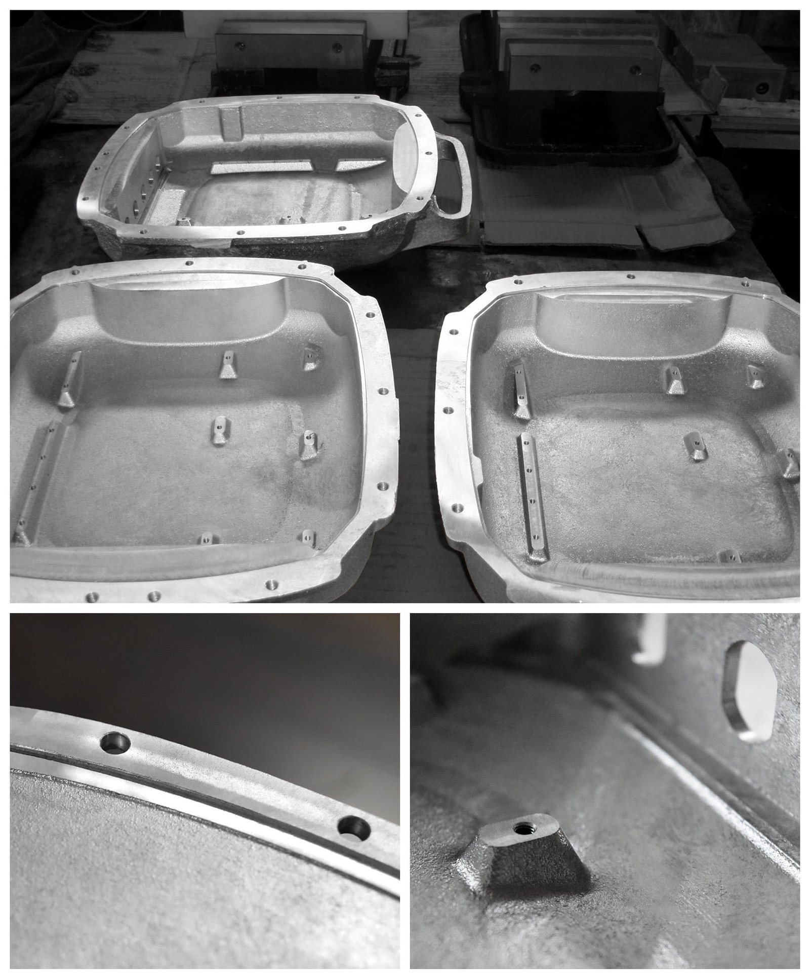 finished frequency converter metal casted clamshells