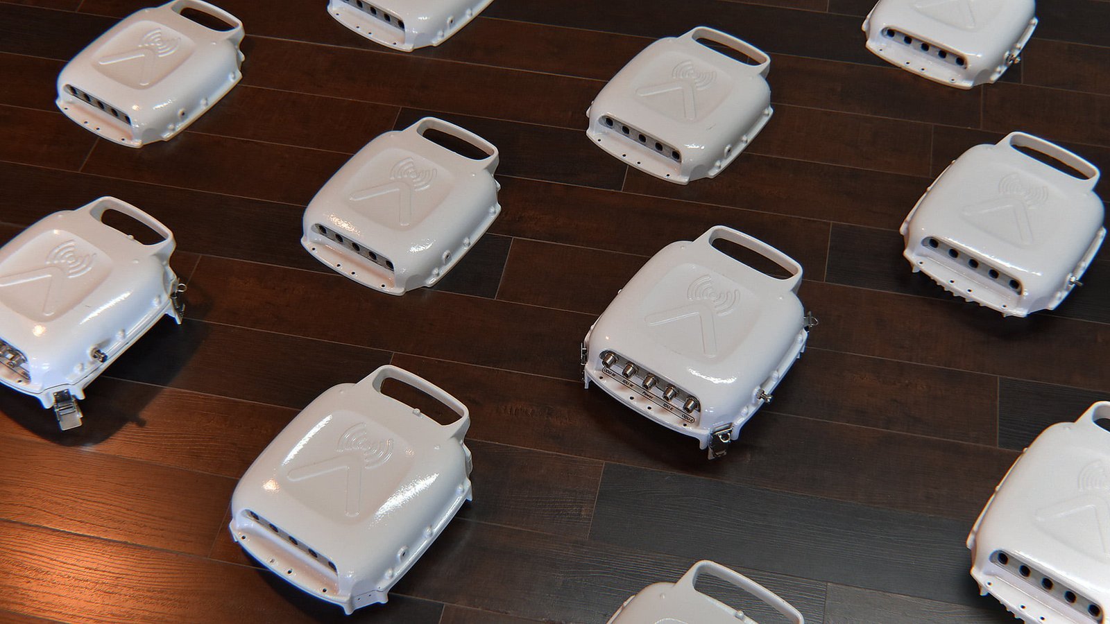 sand casted frequency converters in a row 